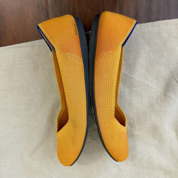 ROTHY'S The Flat in Lemon Drop Ballet Flats Round Toe Slip On RETIRED - Picture 7 of 15